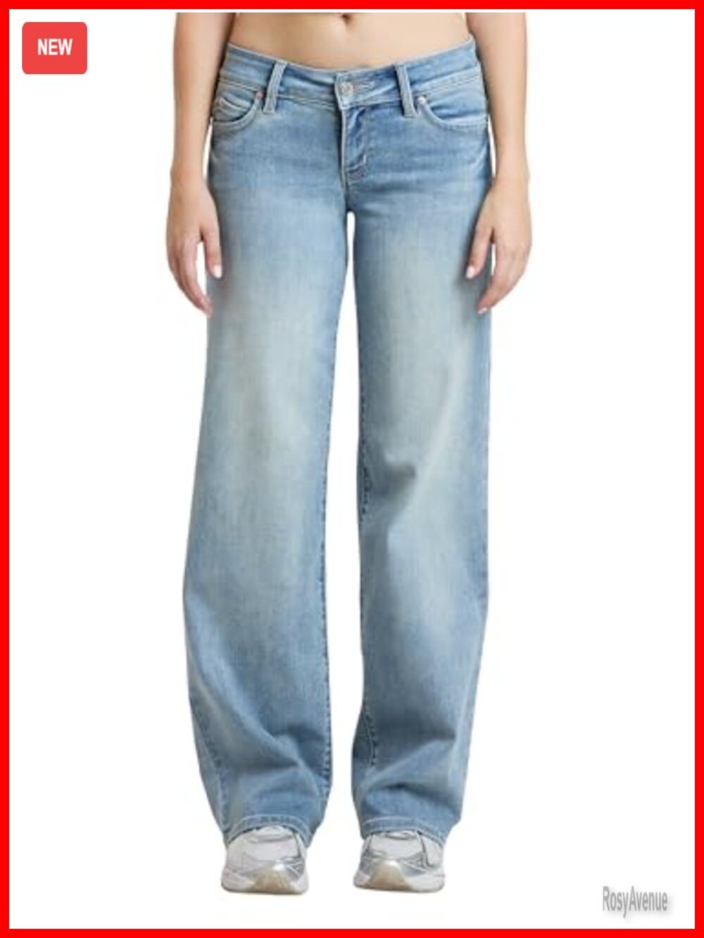 WannaBettaButt Low Rise Wide Leg Jeans Relaxed Fit Stretch